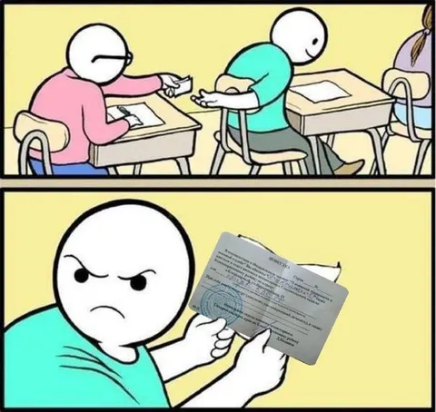 Когда вместо шпаргалки повестка