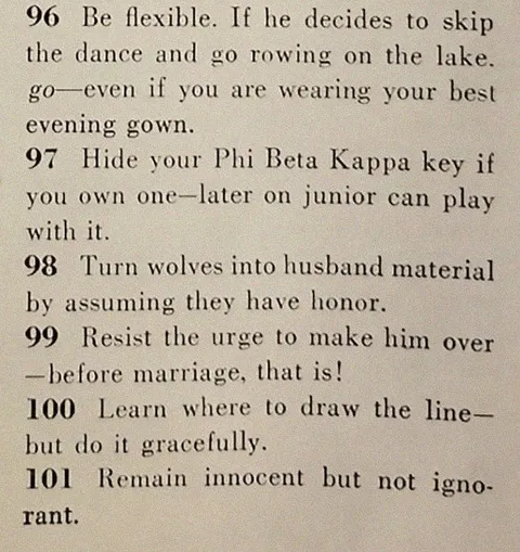 Advice for a Young Bride