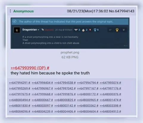 Druid Polymorphing Truth
