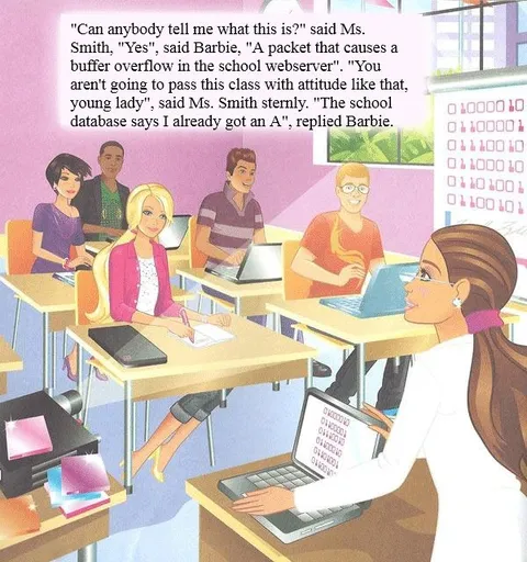 Barbie Gets an A from the Database