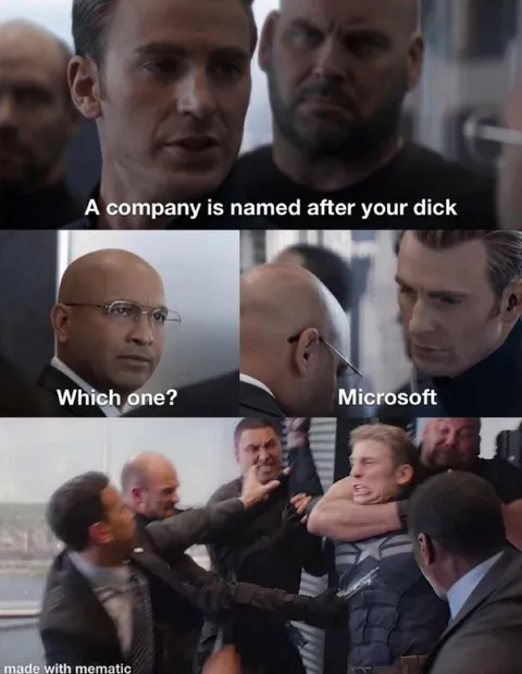 Microsoft Dick Joke Fight