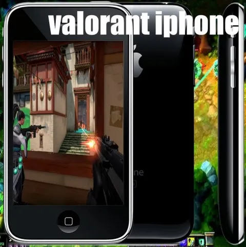 Valorant on an iPhone