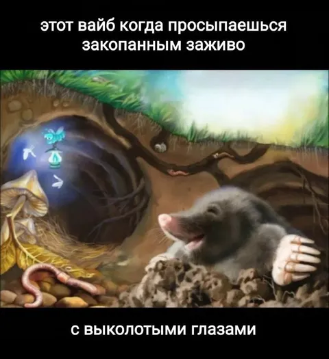 Крот просыпается закопанным заживо