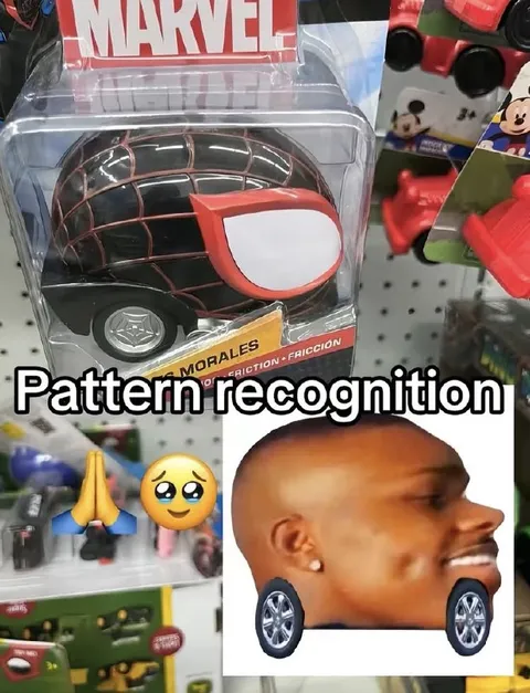 Pattern Recognition Spider-Man Car