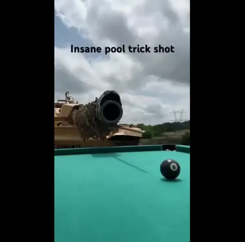 Tank Pool Trick Shot