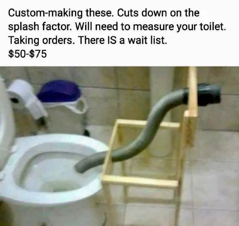 Custom Toilet Splash Guard