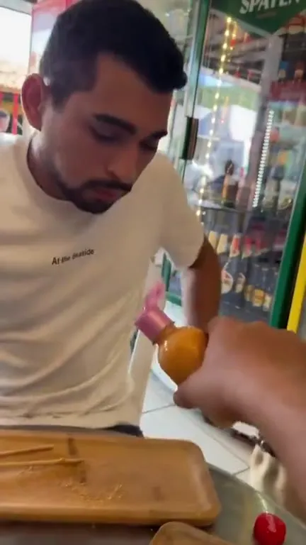 Man Tries to Eat in Peace