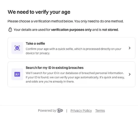 Age Verification Privacy Choices