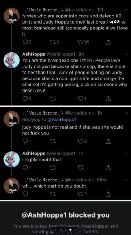 Judy Hopps Twitter Argument