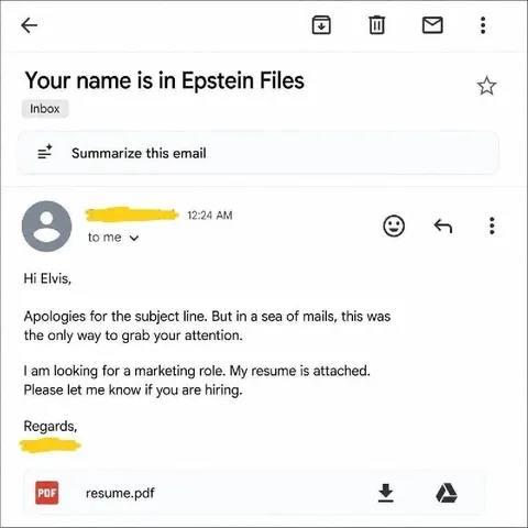Your Name Is in Epstein Files
