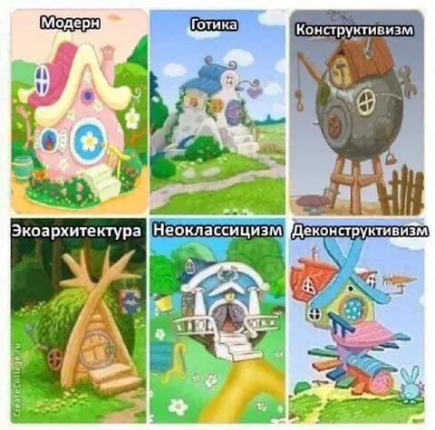 Стили архитектуры на домиках