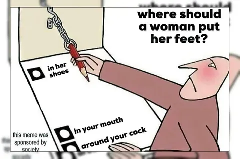Where Should a Woman Put Her Feet?