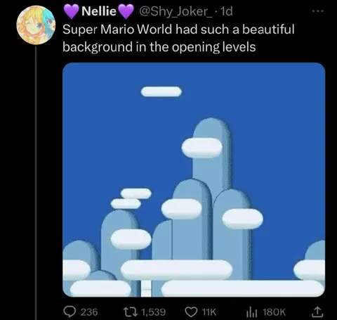 Beautiful Super Mario World Background
