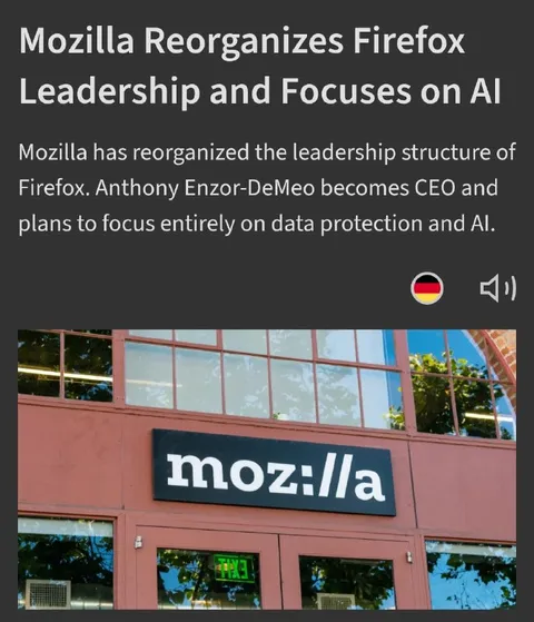 Mozilla Focuses on AI