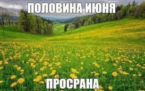 Половина июня просрана