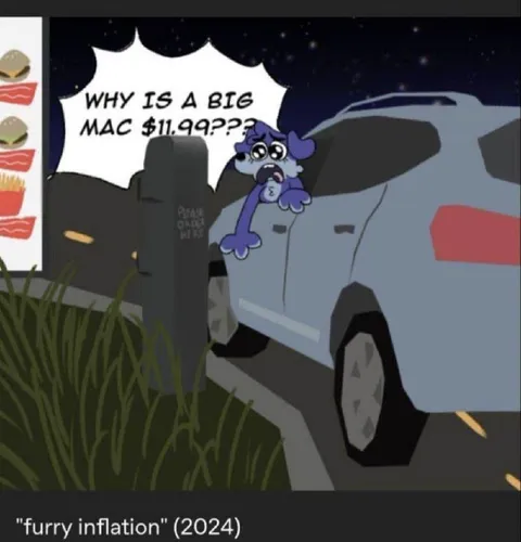Furry Inflation Big Mac Reaction