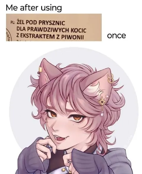 Me After Using Catgirl Shower Gel