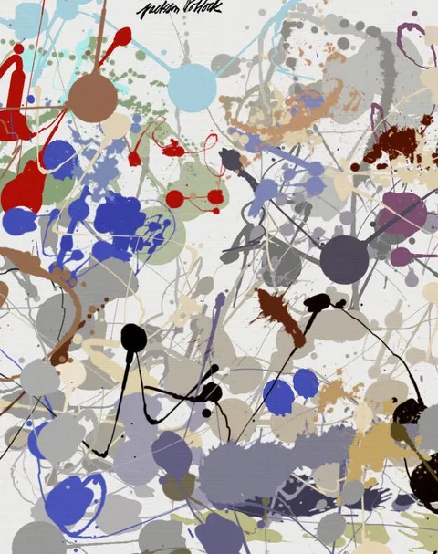 Jackson Pollock Paint Splatter
