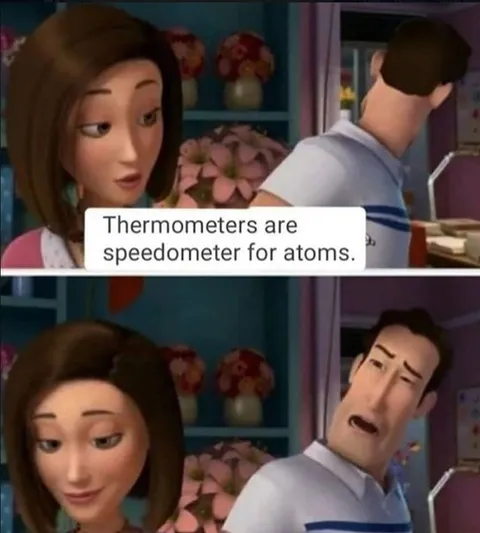 Thermometers Are Atom Speedometers