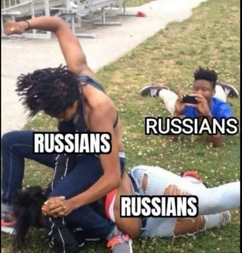 Russians Falling Over Each Other