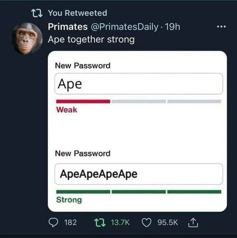 Ape Together Strong Password
