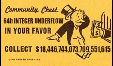 64th Integer Underflow Jackpot