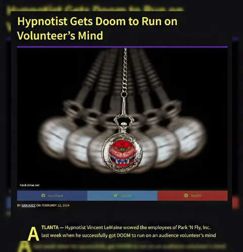 Hypnotist Gets Doom to Run