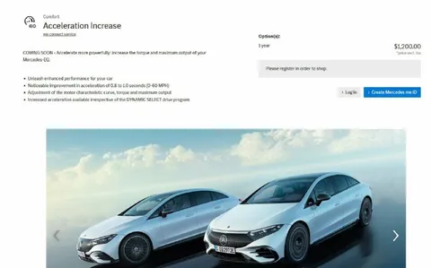 Mercedes Acceleration Subscription
