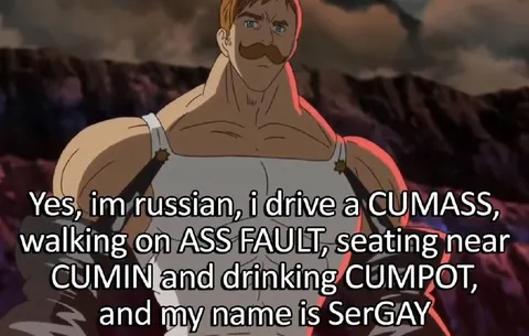 Russian CUMASS Wordplay