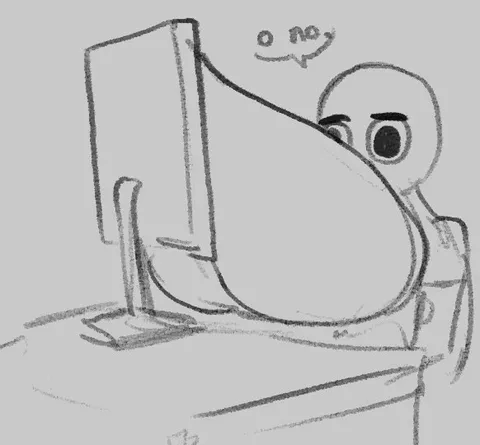 Oh No Computer Screen