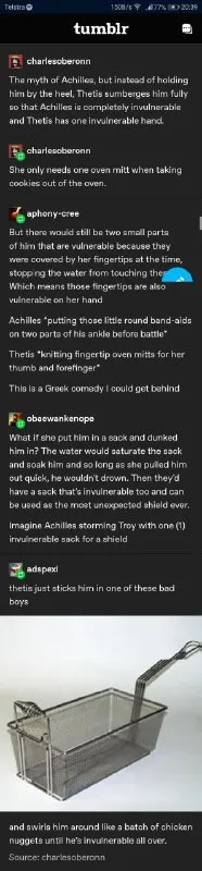 Achilles Gets an Invulnerable Sack