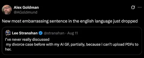 Most Embarrassing AI Girlfriend Sentence