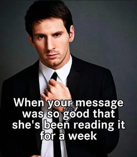 Message So Good She Keeps Reading