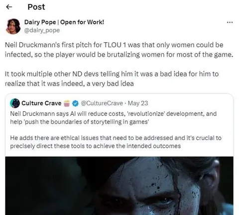 Neil Druckmann's First Pitch