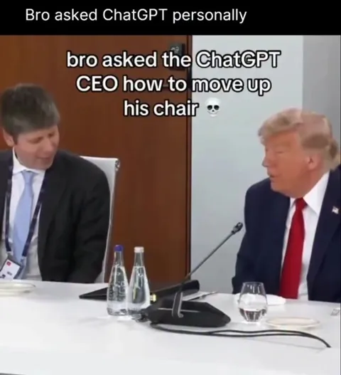 ChatGPT CEO Moves Up His Chair