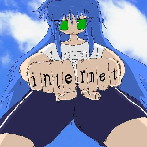 Blue-Haired Internet Girl