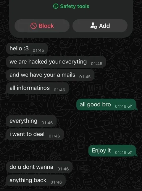 All Good Bro Hacker Scam