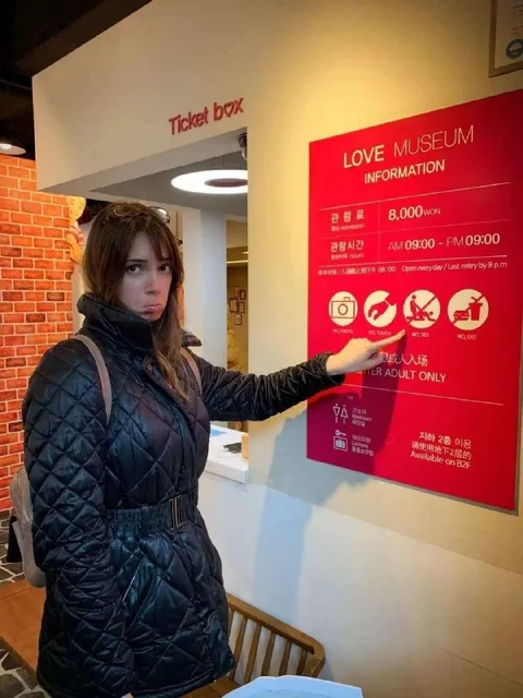 Love Museum No Sex Sign