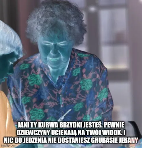 Brzydki grubas bez jedzenia