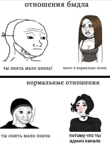 Отношения быдла и нормальные отношения