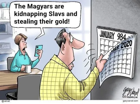 Magyars Stealing Slavic Gold