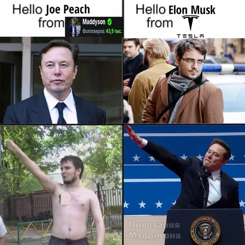 Hello Elon Musk from Joe Peach