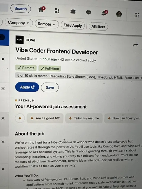 Vibe Coder Job Assessment