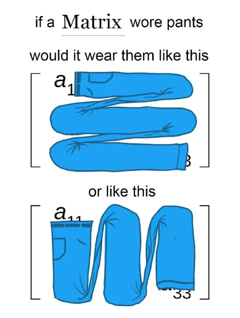If a Matrix Wore Pants
