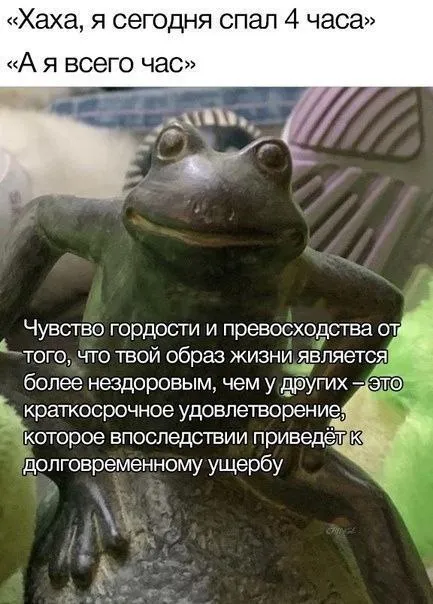 Гордость за недосып