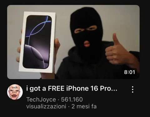 Free iPhone 16 Pro Scam