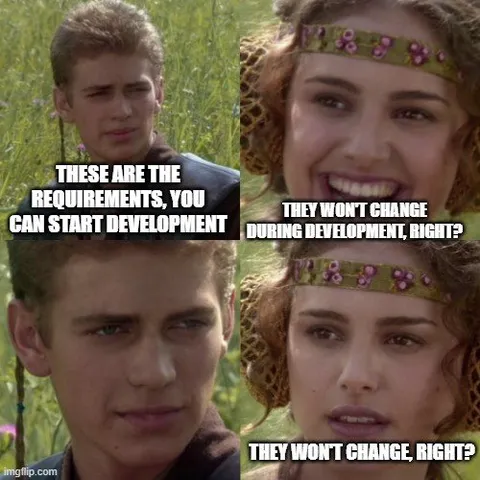 Requirements Won’t Change During Development