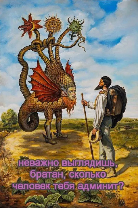 Сколько человек тебя админит