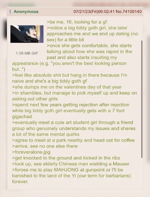 Forever Alone After Goth Girlfriend