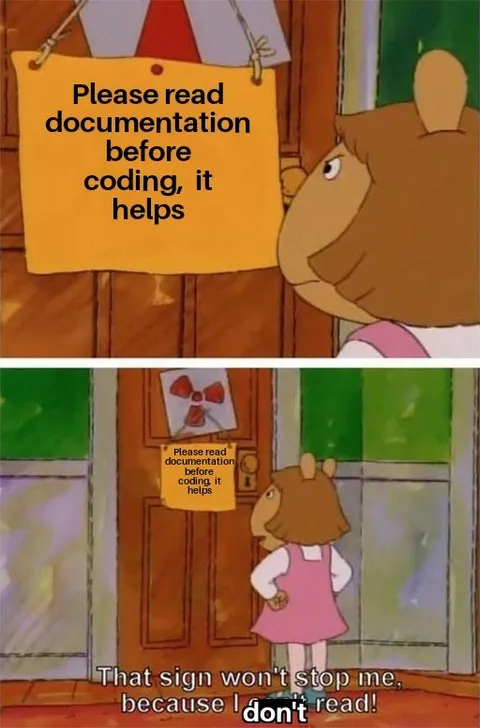 Please Read the Documentation